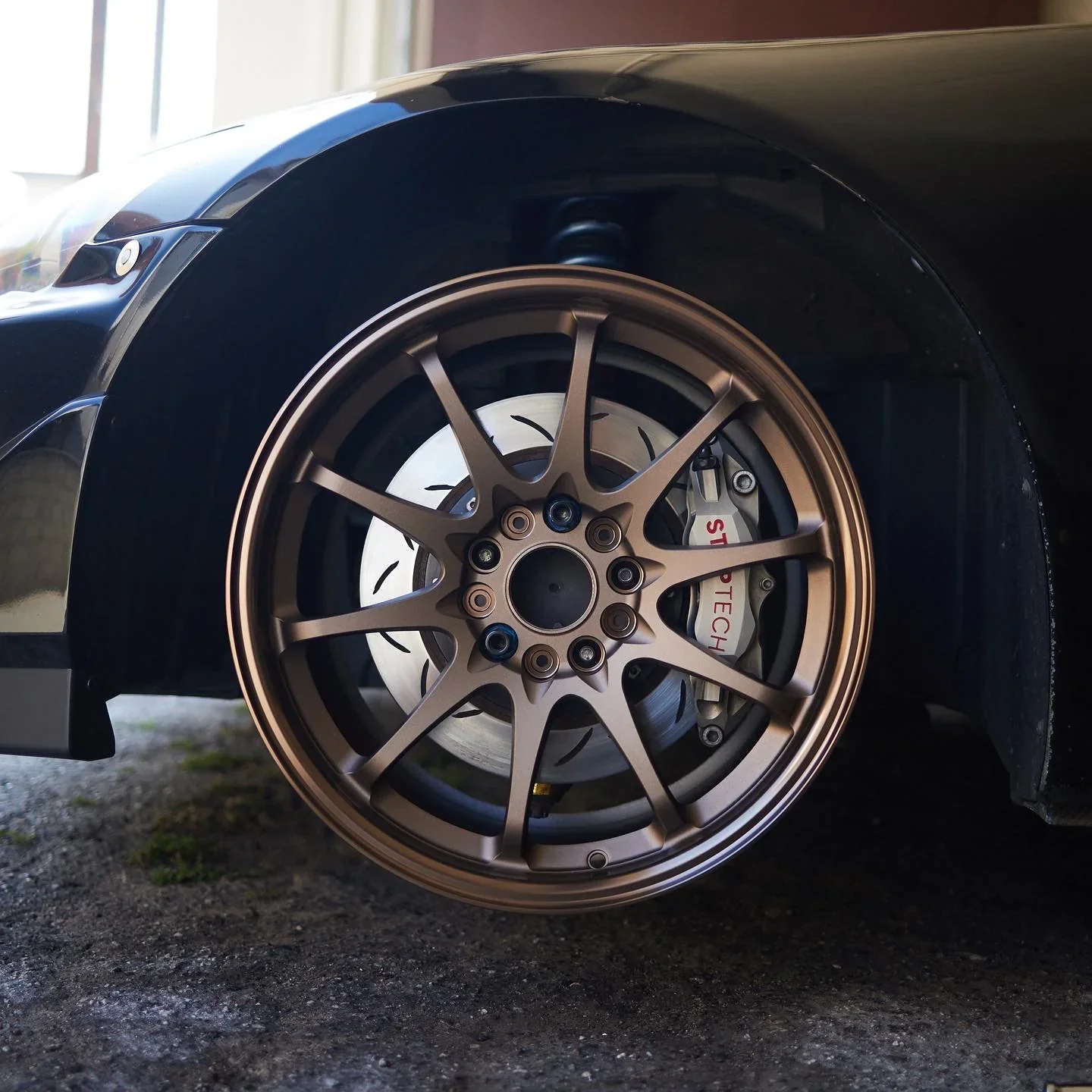 Spirited Motorsports 17x10 +45 5x114 Bronze Anodized Forged Wheels - Image 11