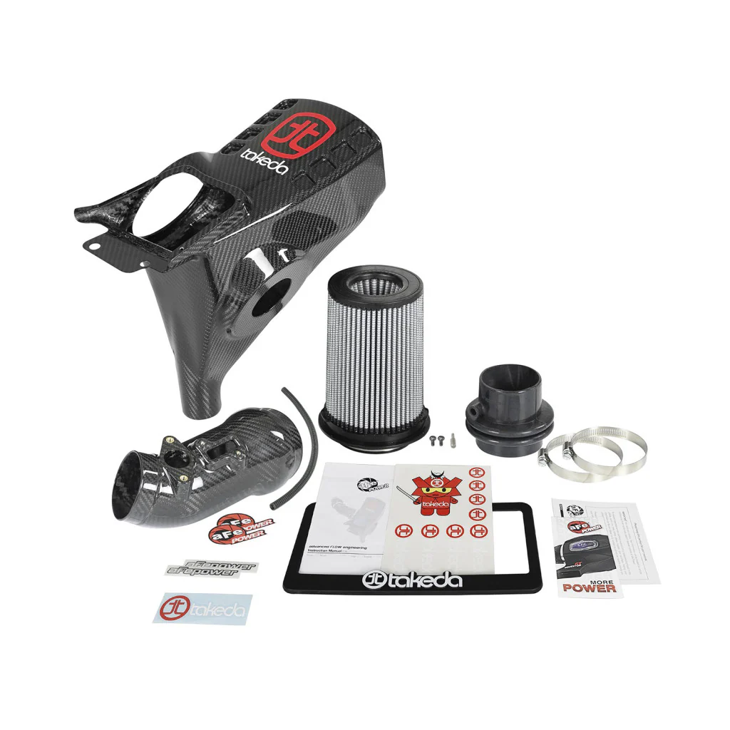 AFE Power 17+ Civic Type R Takeda Black Series Carbon Fiber Momentum Pro DRY S Cold Air Intake System - Image 5
