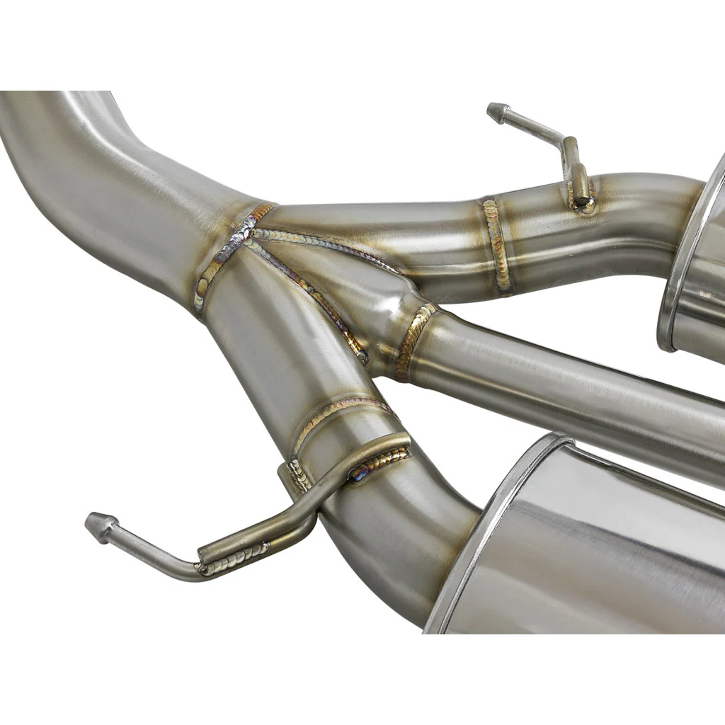 AFE Power 2017+ Civic Type R Takeda 3″ 304 Cat-Back Exhaust w/ Blue Flame Tips - Image 4