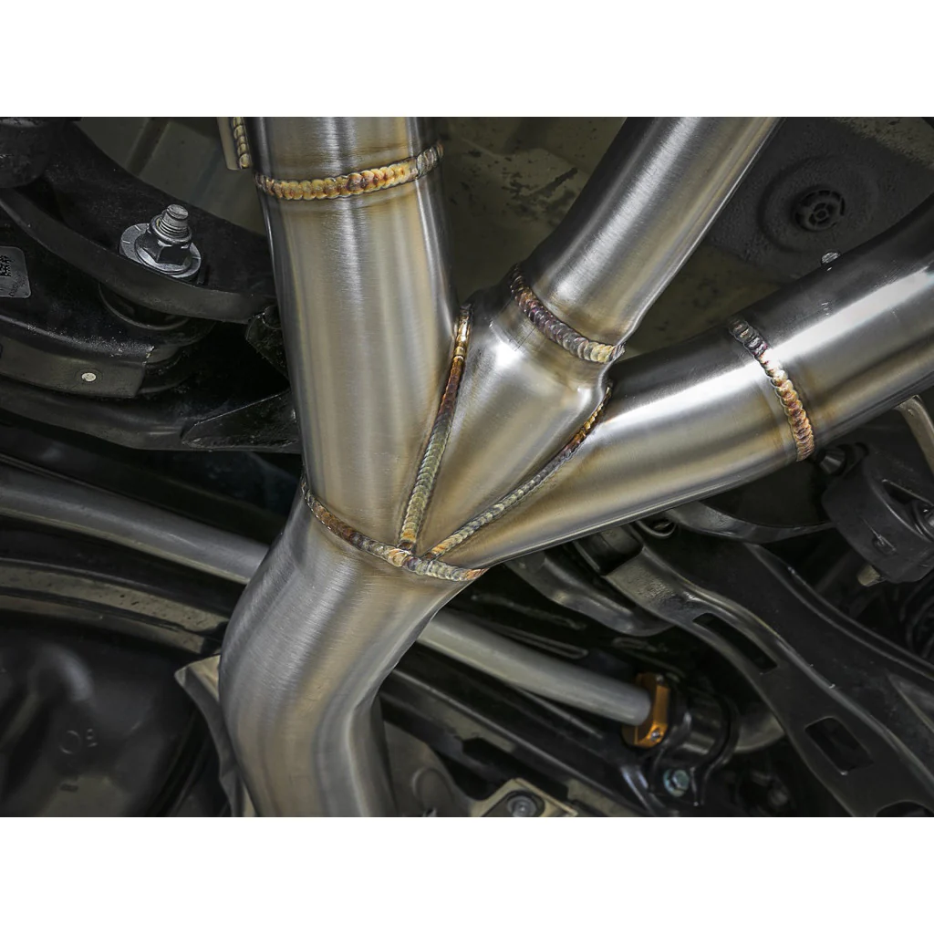 AFE Power 2017+ Civic Type R Takeda 3″ 304 Cat-Back Exhaust w/ Blue Flame Tips - Image 8