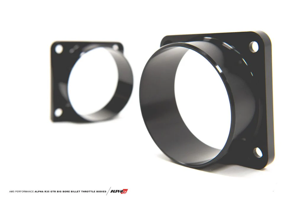 Alpha Performance R35 GTR Big Bore Billet Throttle Bodies - TB Set w/ Vibrant HD Flanges - Image 5