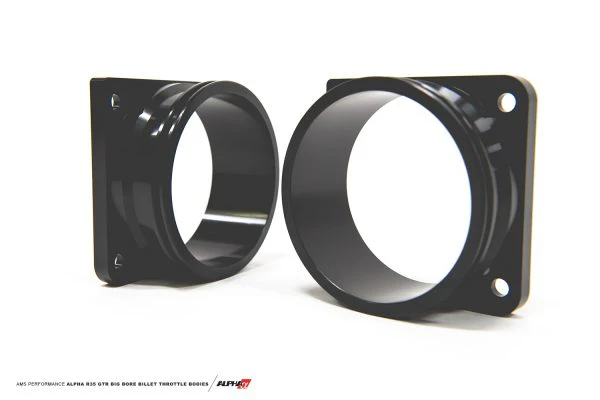 Alpha Performance R35 GTR Big Bore Billet Throttle Bodies - TB Set w/ Vibrant HD Flanges - Image 6