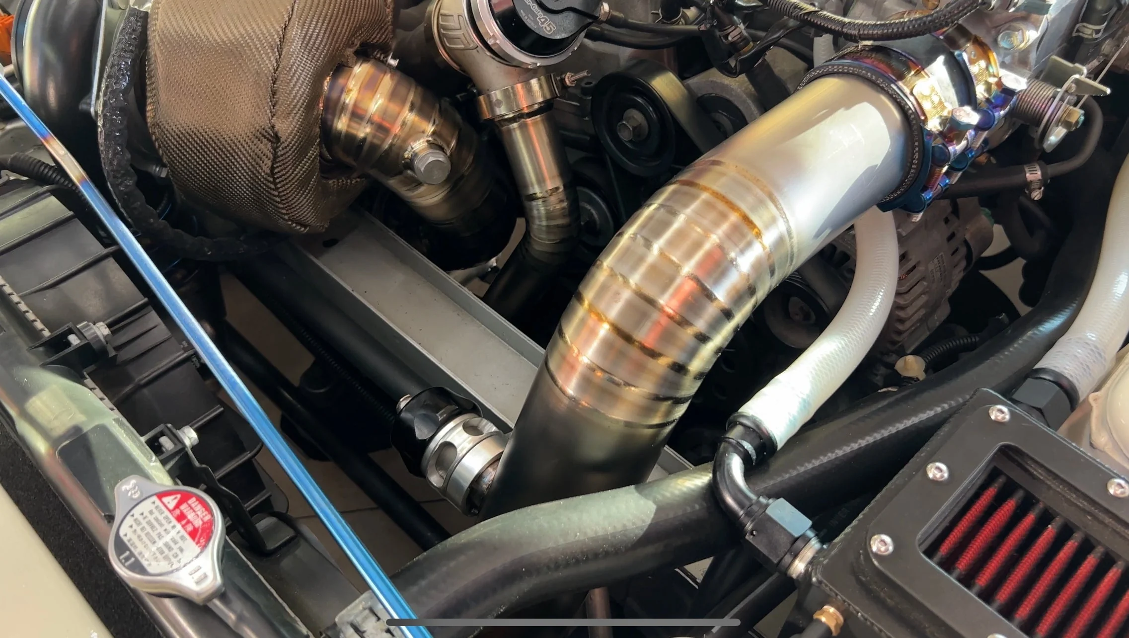 Ballade Sports 00-09 Honda S2000 Titanium 2pc Downpipe & Dump Tube - Image 7