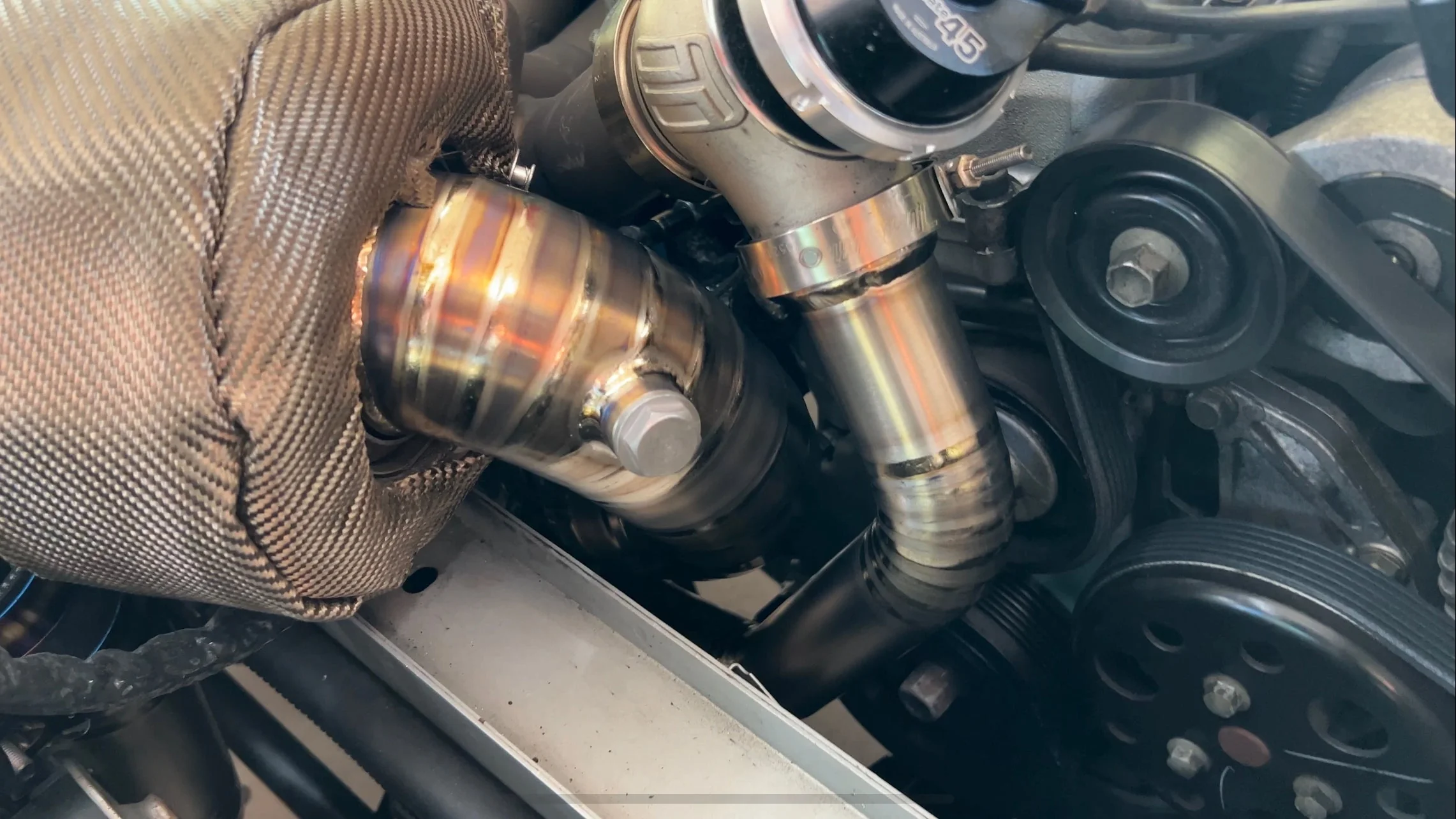 Ballade Sports 00-09 Honda S2000 Titanium 2pc Downpipe & Dump Tube - Image 8