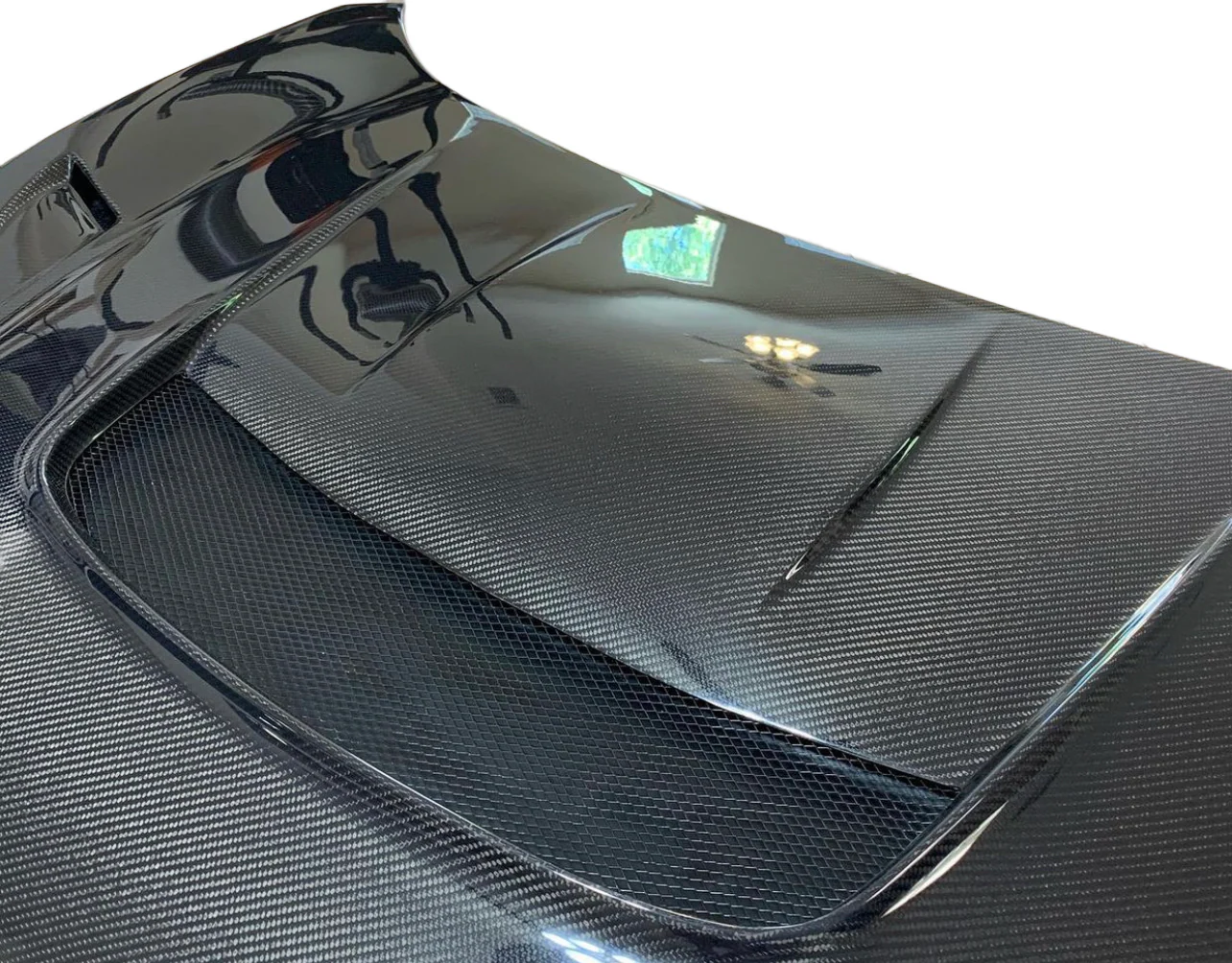 Honda 17-21 Civic Type R FK8 Varis Style Carbon Fiber Hood - Image 2