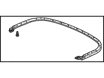 Honda 00-09 S2000 OE Replacement Rear Hardtop Weatherstrip - Image 4
