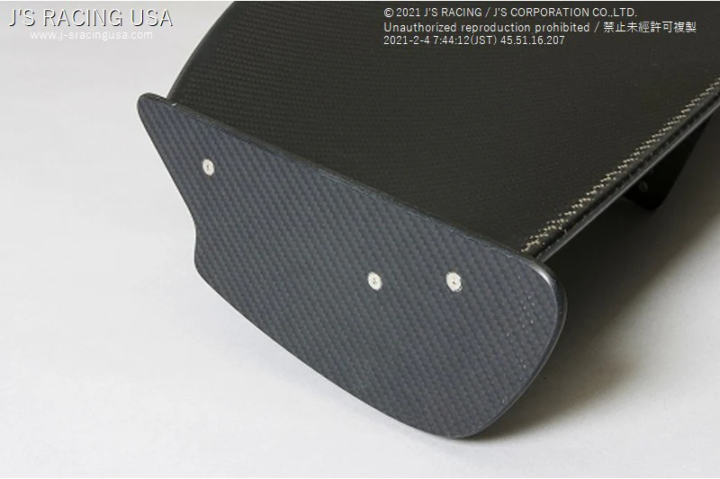 J's Racing 17+ Civic Type R FK8 3D GT-Wing Type 1 Spoiler - Image 3