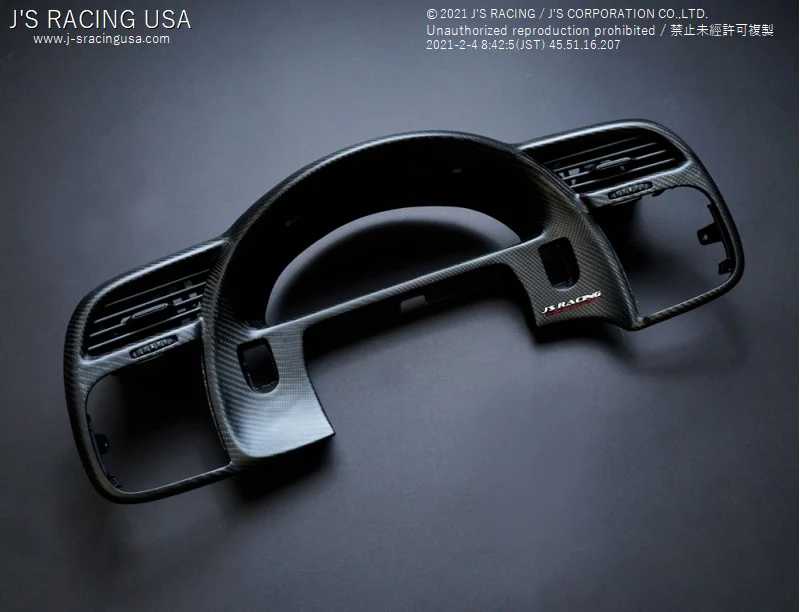 J's Racing Carbon Meter Bezel 00-09 Honda S2000