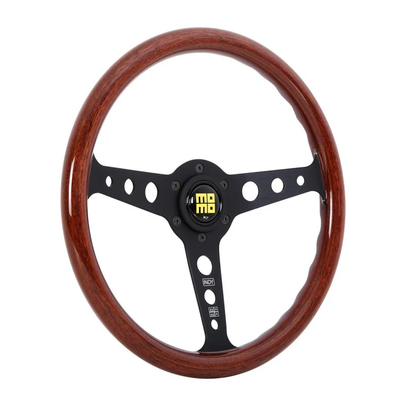 Momo Indy Black Wood 350mm Steering Wheel - Image 2