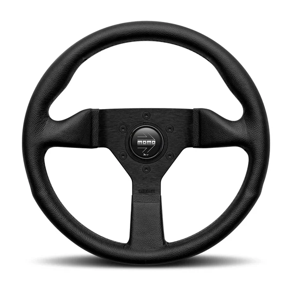 Momo Monte Carlo 320mm / 350mm Leather Black Stitch Steering Wheel - Image 2