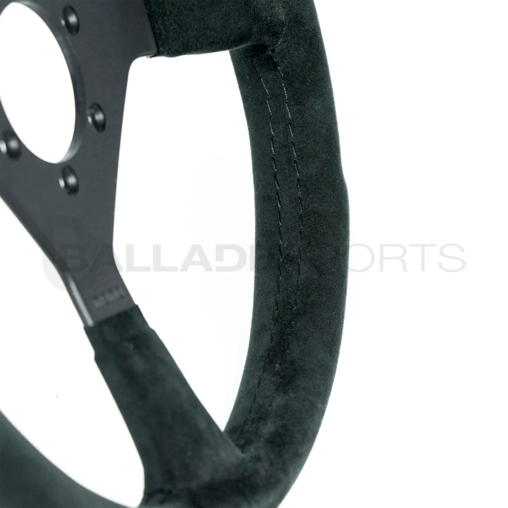 Momo Monte Carlo 320mm / 350mm Black Alcantara Suede Steering Wheel - Image 5