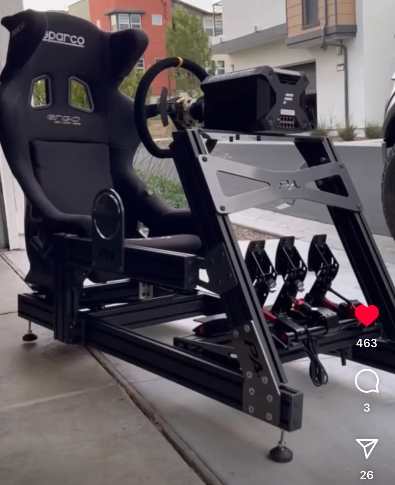 Position Advanced Complete Minimalist Nero Driving Simulator Rig - Image 9