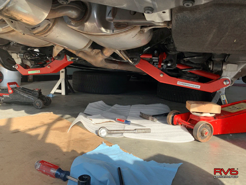 RV6 Performance 2016+ Civic Adjustable Chromoly Rear Sway Bar w/ Billet Endlinks - Image 8