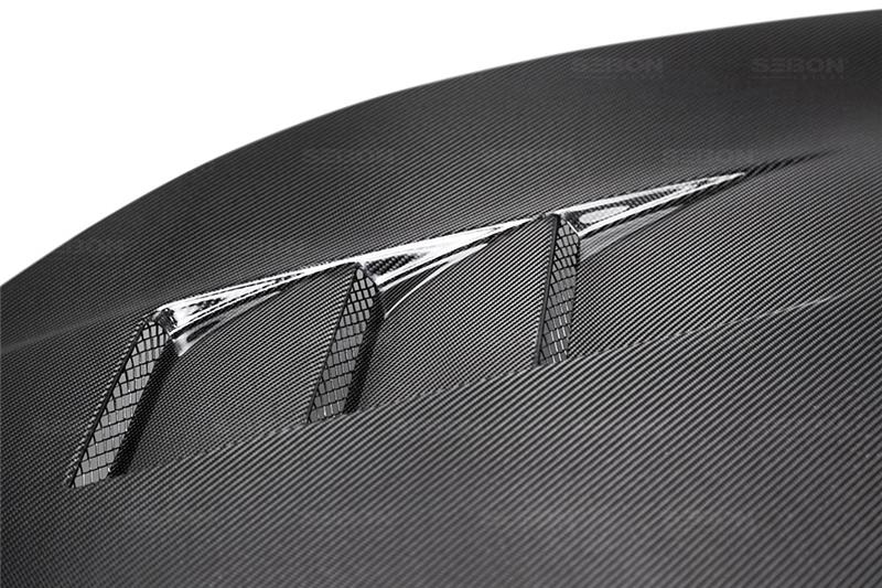 Seibon 2016-Current Honda Civic Coupe/Sedan/Hatchback TS-Style Carbon Fiber Hood - Image 4