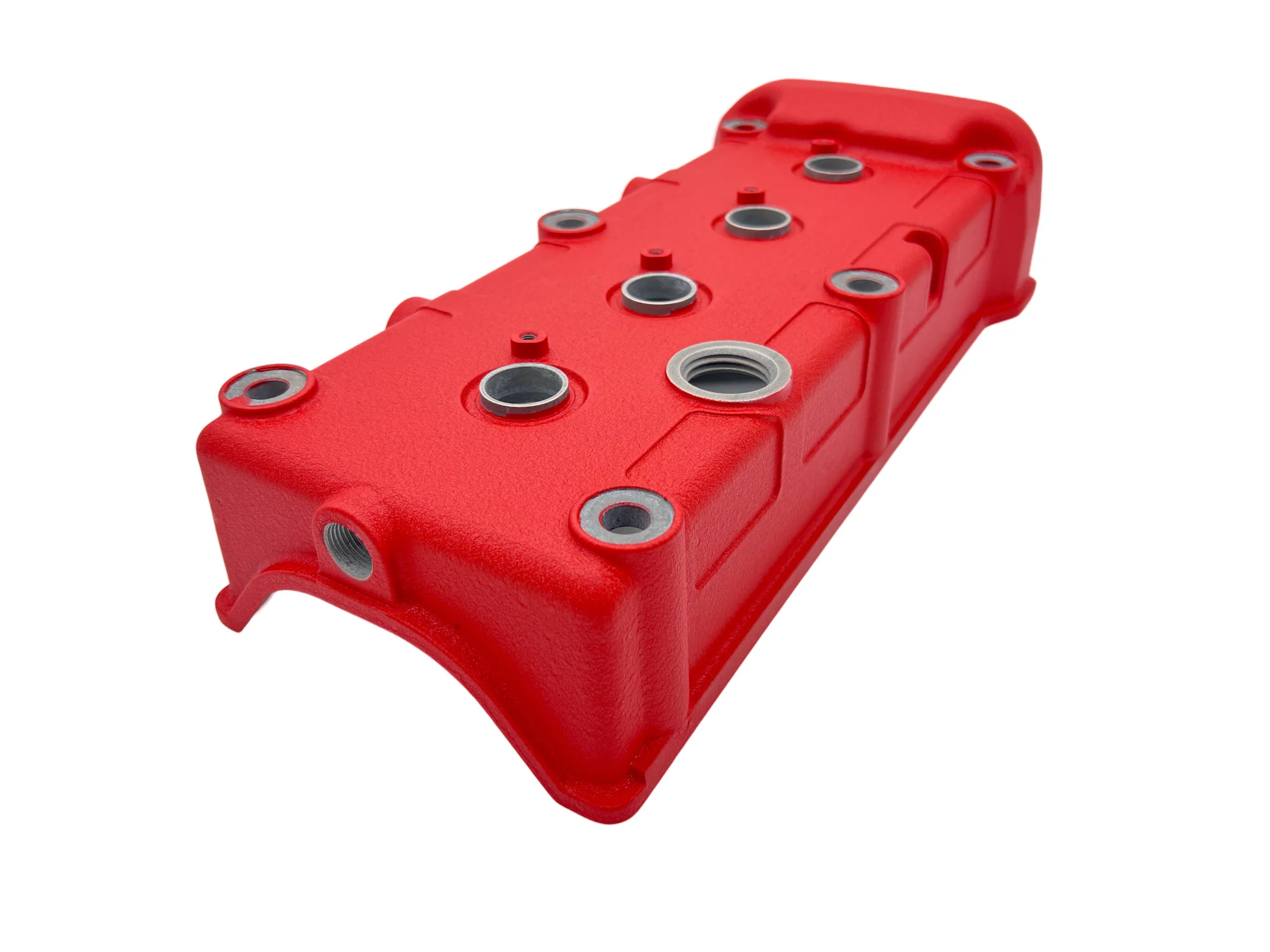 Skunk2 Racing K-Series Magnesium Wrinkle Red No Logo Valve Cover - Image 4